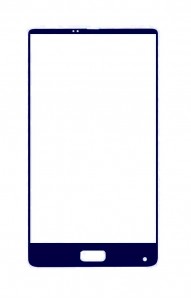 Replacement Front Glass For Elephone S8 Blue By - Maxbhi.com