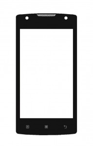 Replacement Front Glass For Lenovo Vibe A Black By - Maxbhi Com