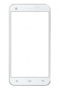 Replacement Front Glass For Gionee X805 White By - Maxbhi Com