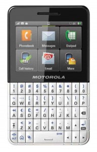 LCD with Touch Screen for Motorola Brea EX119 - White & Black