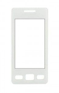 Replacement Front Glass For Samsung Star Ii S5263 White By - Maxbhi.com