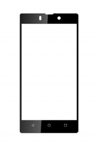 Replacement Front Glass For Lyf F8 Black By - Maxbhi.com