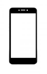 Replacement Front Glass For Panasonic Eluga Pulse X Black By - Maxbhi.com