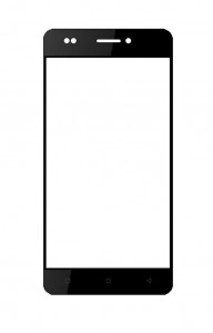 Replacement Front Glass For Intex Cloud V Grey By - Maxbhi.com