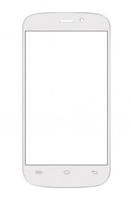 Replacement Front Glass For Iball Andi 4h Tiger Plus White By - Maxbhi.com