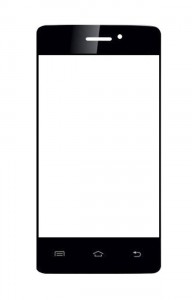 Replacement Front Glass For Iball Andi4p Ips Gem Black By - Maxbhi.com