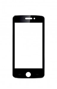 Replacement Front Glass For Iball Andi Uddaan Quadcore Black By - Maxbhi.com