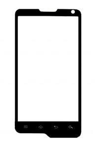 Replacement Front Glass For Motorola Motoluxe Xt615 Black By - Maxbhi.com