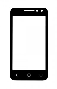 Replacement Front Glass For Alcatel Pixi 4 4 Black By - Maxbhi.com