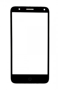 Replacement Front Glass For Alcatel Pop 4 Black By - Maxbhi.com