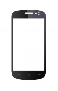 Replacement Front Glass For Onida I666 Black By - Maxbhi.com