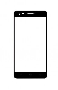 Replacement Front Glass For Elephone P3000s White By - Maxbhi.com