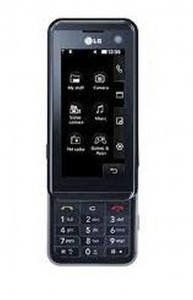 LCD with Touch Screen for LG KF700 - Black