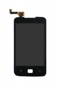 Lcd With Touch Screen For Lg Optimus Hub E510 Black By - Maxbhi.com