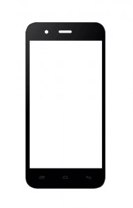 Replacement Front Glass For Micromax Bolt Q346 Black By - Maxbhi.com