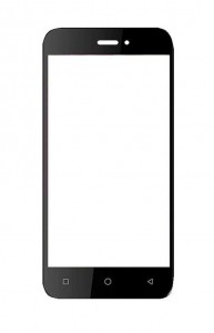 Replacement Front Glass For Karbonn Titanium Vista Black By - Maxbhi.com