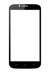 Replacement Front Glass For Karbonn Titanium S6 Black By - Maxbhi.com