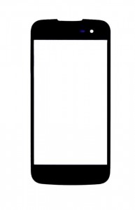 Replacement Front Glass For Blu Neo 4.5 Black By - Maxbhi.com