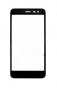 Replacement Front Glass For Micromax Canvas Amaze Q395 Black By - Maxbhi.com