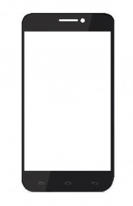 Replacement Front Glass For Lava Iris 408e Silver By - Maxbhi.com