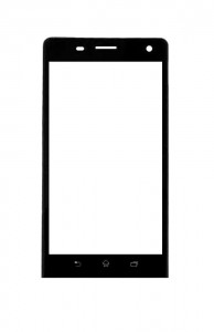 Replacement Front Glass For Hyundai Hypro5043 Black By - Maxbhi.com
