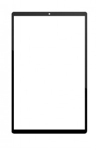 Replacement Front Glass For Lenovo Tab K10 Fhd Black By - Maxbhi Com