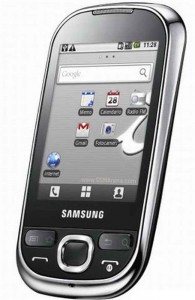 LCD with Touch Screen for Samsung Galaxy Europa - Black