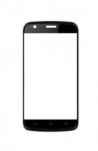 Replacement Front Glass For Celkon Q519 Black By - Maxbhi.com