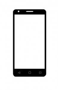 Replacement Front Glass For Alcatel Pixi 4 Black By - Maxbhi.com