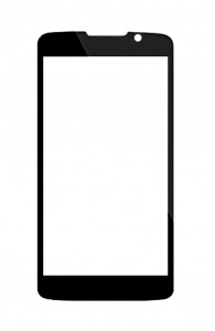Replacement Front Glass For Black Bear A1 Armour Grey By - Maxbhi.com