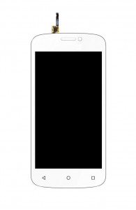 Lcd With Touch Screen For Blu Advance 4.0 M White By - Maxbhi.com