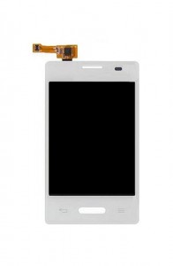 Lcd With Touch Screen For Lg Optimus L3 Ii E425 White By - Maxbhi.com