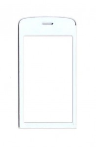 Replacement Front Glass For Nokia C506 White By - Maxbhi.com