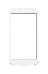 Replacement Front Glass For Panasonic P31 White By - Maxbhi.com