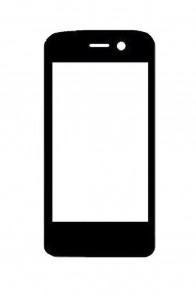 Replacement Front Glass For Spice Xlife 431q Black By - Maxbhi.com