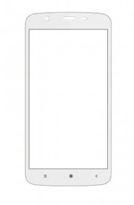 Replacement Front Glass For Videocon Z45 Dazzle White By - Maxbhi.com