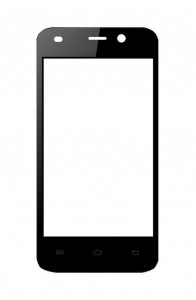 Replacement Front Glass For Maxx Msd7 Smarty Axd21 Black By - Maxbhi.com