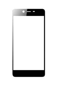 Replacement Front Glass For Qmobile Noir Z9 White By - Maxbhi.com