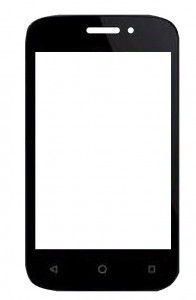 Replacement Front Glass For Gfive President Shark 3 Black By - Maxbhi Com