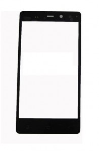 Replacement Front Glass For Qmobile Noir Z4 Black By - Maxbhi.com