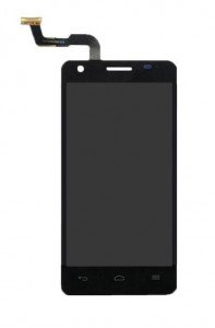 Lcd With Touch Screen For Vodafone Smart 4 Turbo Black By - Maxbhi.com
