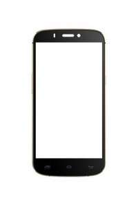 Replacement Front Glass For Micromax Canvas Gold Black By - Maxbhi.com