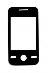 Replacement Front Glass For Karbonn K1010 Black By - Maxbhi.com