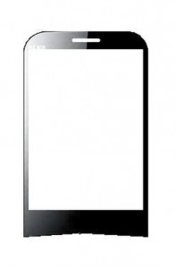 Replacement Front Glass For Hitech Ht808 Appzap Black By - Maxbhi.com