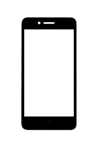 Replacement Front Glass For Asus Padfone Mini 4.3 Black By - Maxbhi.com