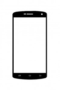Replacement Front Glass For Intex Cloud Fame Blue By - Maxbhi.com