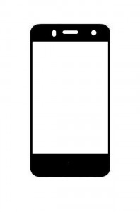 Replacement Front Glass For Videocon Challenger V40df White By - Maxbhi.com