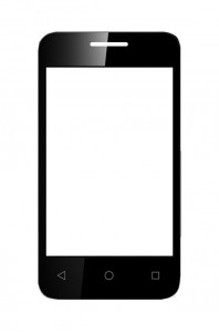 Replacement Front Glass For Vodafone Smart First 7 Black By - Maxbhi.com
