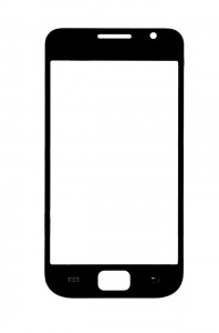 Replacement Front Glass For Samsung I9000 Galaxy S Black By - Maxbhi.com