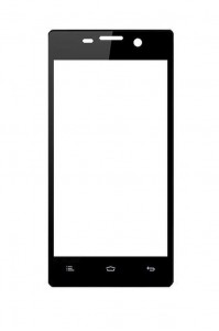 Replacement Front Glass For Gionee Ctrl V4 Black By - Maxbhi.com